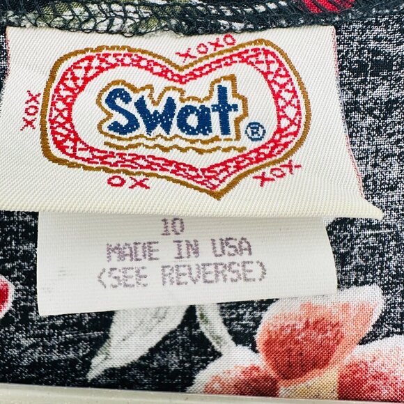 Vintage 90s Lace Collared Floral Cottagecore Mini Dress Retro Feminine Belted - Picture 9 of 9